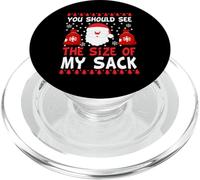 You Should See The Size Of My Sack Funny Santa Christmas PopSockets PopGrip per MagSafe