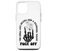 You Smell Like Drama a Headache Go Away F Off Middle Finger Custodia per iPhone 12/12 Pro