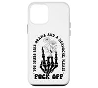You Smell Like Drama a Headache Go Away F Off Middle Finger Custodia per iPhone 12 mini