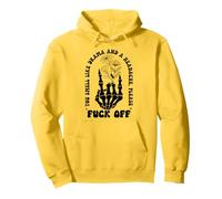 You Smell Like Drama a Headache Go Away F Off Middle Finger Felpa con Cappuccio