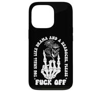 You Smell Like Drama & Headache Go Away F Off Middle Finger Custodia per iPhone 13 Pro