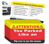 You Suck at Parking Cards - 100 X Violation Stocking Stuffers per adulti | 8,9 x 5,1 cm Impara a parcheggiare carte | Biglietti umoristici per violazione del parcheggio carte cattive carte divertenti