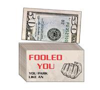 You Suck at Parking Cards, Bad Parking Vehicle Card, Look Like Money Note Design, 50 Pezzi Prank Message Slips, Roadside Car Owner Papers for Business, Distretto, Driver, Adulti, Area Use
