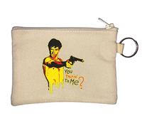 You Talkin to Me Portachiavi Portamonete Beige