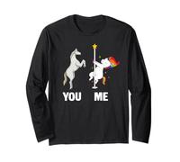 You Vs Me Unicorno Amante degli Animali mitici Simpatici unicorni Maglia a Manica