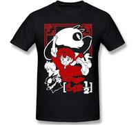 YOU YU Ranma 1/2 Guys Black T-Shirt Men Tee Unisex Tops 3XL