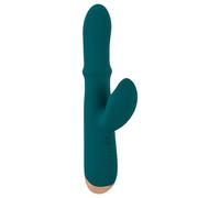 You2Toys - anello vibrante con coniglietto stimolatore - silicone turchese