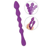 You2Toys - Dildo anale flessibile con sfere - (viola)