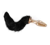 Tappo Anale in Vetro con Coda di Gatto