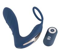 You2Toys Plug Prostatico - Vibratore Anale con Anello Fallico (Blu)