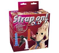 Set di Dildo con Imbracatura Regolabile - Multicolore