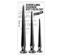 You2Toys Super Long Flexible Butt Plug Set Black