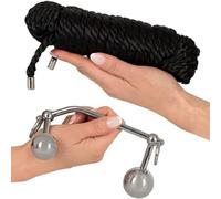 You2Toys Spine bondage con corda da 10 m Nero Argento
