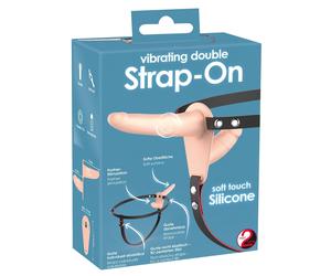 You2Toys - Strap-On - vibratore doppio indossabile (naturale)