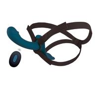 You2Toys - strap-on vibratore set (nero-blu)