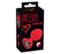 You2Toys Tappo in silicone medio Rosso/Grigio