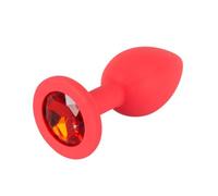 Gioiello Anale in Silicone Colorful JOY" - Piccolo (Rosso)"
