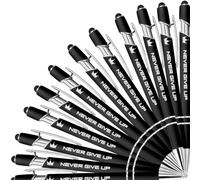 YouBaiVS Fino a 500 penne a sfera personalizzate in metallo di alta qualità, con punte per stilo, inchiostro nero, regali aziendali in massa (verde chiaro)