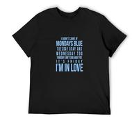 YouBello Cure Friday I'm in Love Lyrics Music Song Fan Festival Glasto Men's T-Shirt Unisex Black Tee L