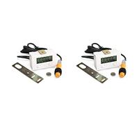 Youbones 2 X 0-99999 LCD Display Digitale Contatore Elettronico Punch Magnetico Induzione Interruttore Reciproco Rotazione Contatore