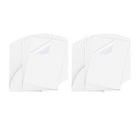 Youbones 50 fogli da 8,3 x 11,6 a getto d'inchiostro, carta trasparente, stampabile, ad asciugatura rapida, etichetta di carta per stampante a getto d'inchiostro