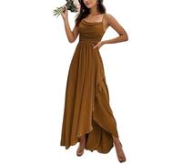 YOUCAI Abiti da Damigella d'Onore Stile Impero Senza Maniche Abiti da Cerimonia Chic ed Elegante Vestiti Tinta Unita Abito Cocktail Mare Spiaggia,5,L
