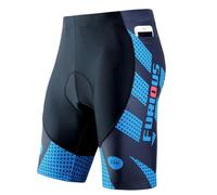 YOUCAI Pantaloncini Ciclismo Uomo 4D Imbottito Traspirante Biancheria Intimo Mutande Pantaloni MTB Pantaloncini Bici con Tasche per Il Telefono,11714D,M