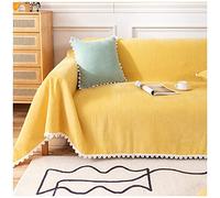 YOUCAI Telo Arredo Copridivano Telo Salvadivano Teli Arredo Foulard Copritutto Copertura Divani Telo Arredo Multiuso Divano e Letto,A-Giallo,180x260cm