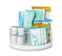 YouCopia Crazy Susan - Giradischi, organizer diviso Lazy Susan con 3 contenitori trasparenti per armadio da cucina e dispensa