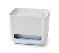 YouCopia SinkSuite Trash Bag Dispenser, Standing Garbage Bag Organizer with Removable Lid and Cradle for Storage, Speckled White