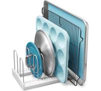 YouCopia StoreMore - Scaffale regolabile per coperchi e padelle, organizer per mobili da cucina, edizione classica