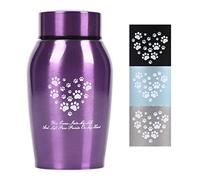 Youdear Memorials Urne per cremazione di animali domestici, urne per ceneri di cani e gatti, urne souvenir per animali domestici, urne per cani per cenere, urne per gatti per cenere (viola, piccole)