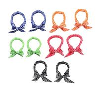 Youdefa 10Piecce Fasce Rinfrescanti per Il Collo Sciarpa Rinfrescante Bandane di Ghiaccio Fasce Rinfrescanti per Il Collo per Uomo Sport all'Aria Aperta