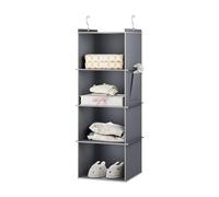 YOUDENOVA - Organizzatore per armadio, 4 ripiani, colore: Grigio