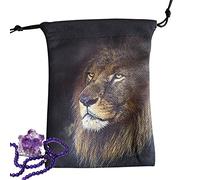 Youding 2 Tarocchi - Borsa Tarocchi in Velluto con motivo animale, 5,12 x 7,09 pollici, sacchetti con coulisse di piccole dimensioni per Tarocchi Rune, dadi, pietra, marmo, gioielli