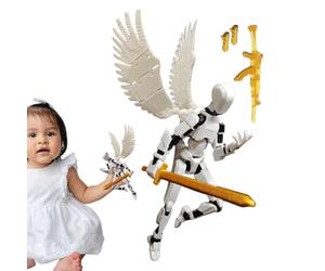 Youding Action Figures - Joint Movable 3D Printed Full-Body Mechanical Moving Toys | Third Generation Collectible Model | Highly Gift for Collection, Decoration, Random Color
