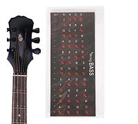 Youding Adesivi per Note di Chitarra Basso, Adesivi per Note Facili da Leggere per Chitarra, Adesivi Senza Colla per Chitarra, Poster per Tastiera, Adesivi per Note per Chitarra Acustica