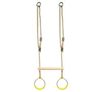 Youding Anelli da ginnastica, anelli da ginnastica da arrampicata per struttura da arrampicata, dispositivo di gioco per telaio della porta, albero, avventura, percorso