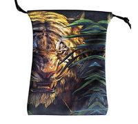 Youding Borse in Tessuto per dadi,Borse Regalo in Tessuto con Cordini | Stampa Animale Tarocchi Carta Borsa Dadi Borsa Tarocchi Carta Titolare Gioielli Borse Piccole Dimensioni, 5.12 x 7.09in