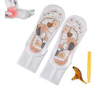 Youding Set di calze per riflessologia, calze per massaggio ai piedi, set di calze e bastoncini da massaggio per piedi rilassanti | strumento per il rilassamento del corpo per la casa,