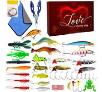 Youding Set Di Esche | Kit Di Artificiali Realistiche Per La - Esche Festive Per tore,per Acqua Trota Crappie Pesce Gatto Salmone Walleye per Barca e Lago per Uomini e Papà e tore