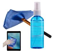 Youding Spray detergente per schermo del computer - Kit di bottiglia per la pulizia dello schermo portatile con spazzola, panno | Spray detergenti per occhiali per sporco, grasso, polvere