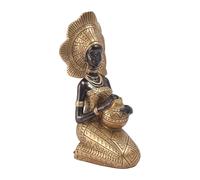 Youding Statue Di Donne Decorative Africane - Scultura Di Africana | Statuetta Decorativa Da Donna | Statue Della Collezione Artigianale In Resina, Statuette Per Sala Da Pranzo, Soggiorno