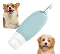 Youding Tubo di alimentazione per cani, bottiglia da viaggio in silicone | Bottiglie da viaggio in silicone da 90 ml per cani | Tubi di ricambio per liquidi da viaggio con moschettone,