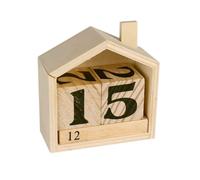 Youdoit Calendario perpetuo casa di Legno - 7,3 x 8 x 3,4 cm