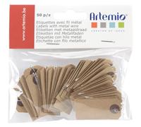 Youdoit Kraft Etichetta con Filo 75"X1, 5" 50/Pkg-Brown