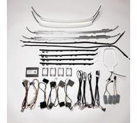 YOUERMUMU Kit di aggiornamento luci ambientali per auto, striscia guida per portiera a LED, controllo schermo, 30 luci interne a colori, per Audi A6 A7 C8 2019-2023