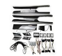 YOUERMUMU Kit di aggiornamento per illuminazione ambientale interna dell'auto, guida luminosa per pannello di rivestimento porta in fibra di carbonio, atmosfera interna a 64 colori LED per Macan