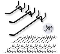 Youery 50 Pezzi Vari Ganci di Pannello Perforato, (5 cm, 10 cm e 15 cm),Distanza Tra i Fori 2,5 cm,Accessori per Pareti Forate,per Esposizione al Dettaglio, Appendere Merce