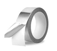 Youery Nastro adesivo in alluminio, Nastro alluminio,Nastro autoagglomerante, Resistente a fiamme e alte temperature, Resistente ad acqua e calore, Per sigillare, riparare ed isolare (5 cm x 20 m)